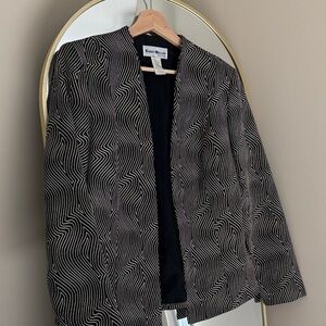 Karen miller vintage Black and White Patterned Blazer